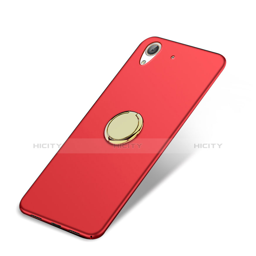Cover Plastica Rigida Opaca con Anello Supporto A03 per Huawei Honor 5A Rosso