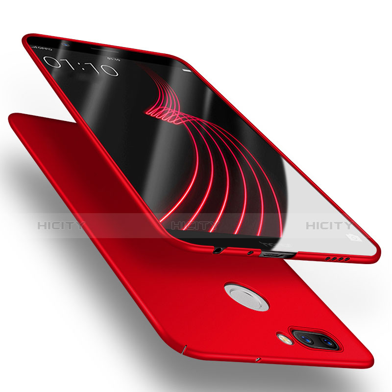 Cover Plastica Rigida Opaca con Anello Supporto A04 per Huawei Nova 2 Plus Rosso