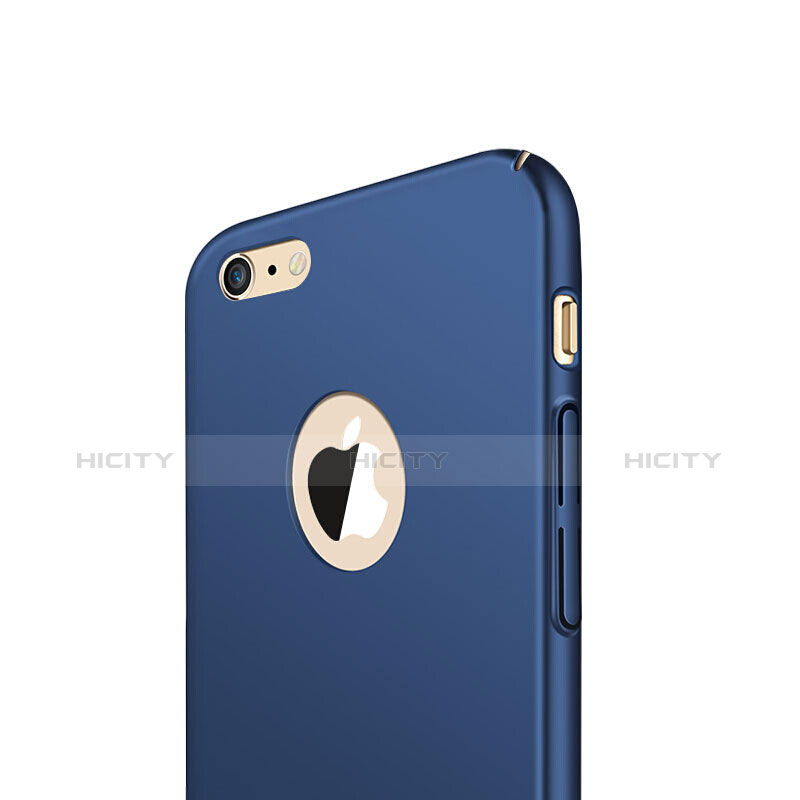 Cover Plastica Rigida Opaca con Anello Supporto per Apple iPhone 6 Blu