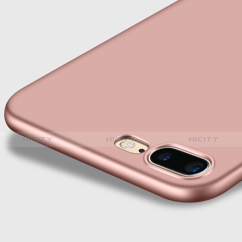 Cover Plastica Rigida Opaca con Anello Supporto per Apple iPhone 8 Plus Rosa