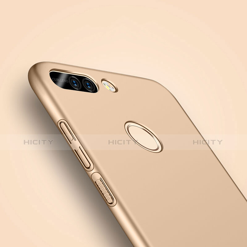 Cover Plastica Rigida Opaca con Anello Supporto per Huawei Honor 8 Pro Oro