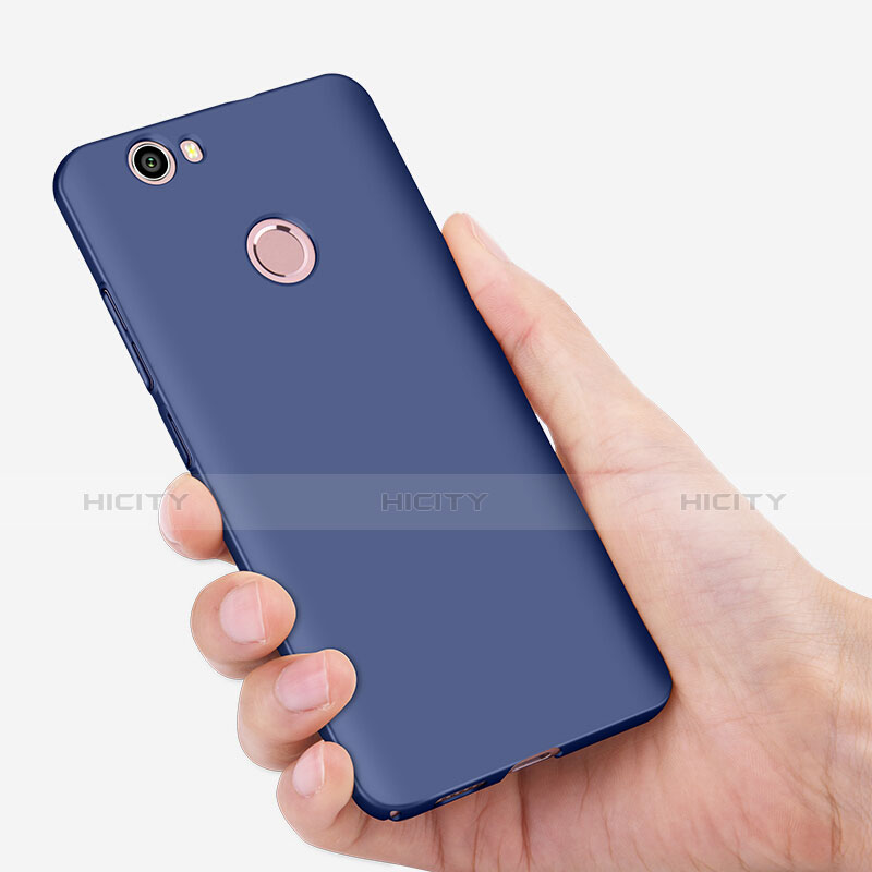 Cover Plastica Rigida Opaca con Anello Supporto per Huawei Nova Blu