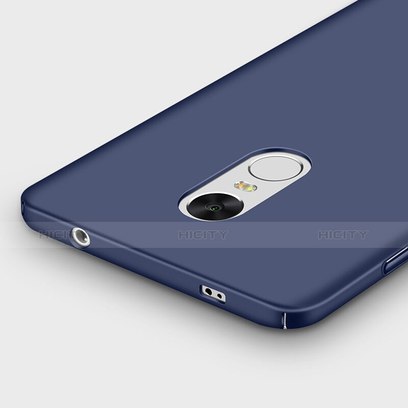 Cover Plastica Rigida Opaca con Anello Supporto per Xiaomi Redmi Note 4X Blu