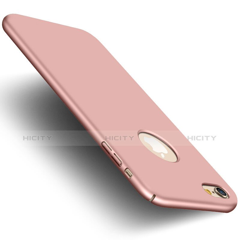 Cover Plastica Rigida Opaca con Foro e Anello Supporto per Apple iPhone 6S Plus Rosa