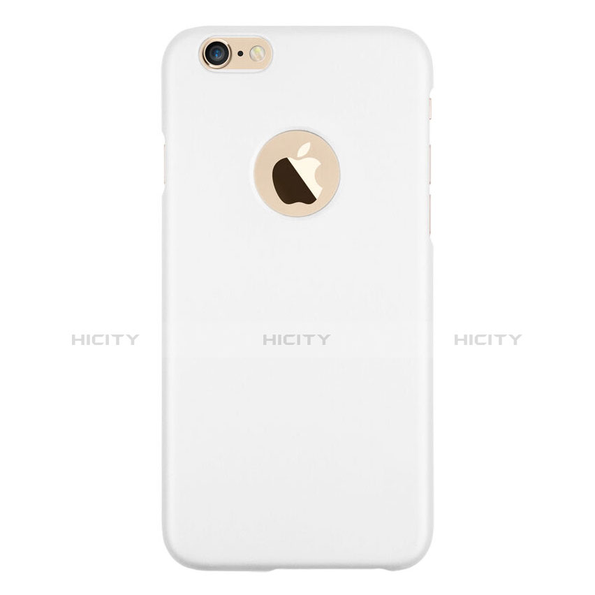 Cover Plastica Rigida Opaca con Foro per Apple iPhone 6S Plus Bianco