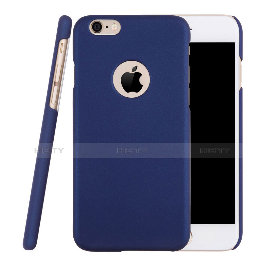 Cover Plastica Rigida Opaca con Foro per Apple iPhone 6S Plus Blu