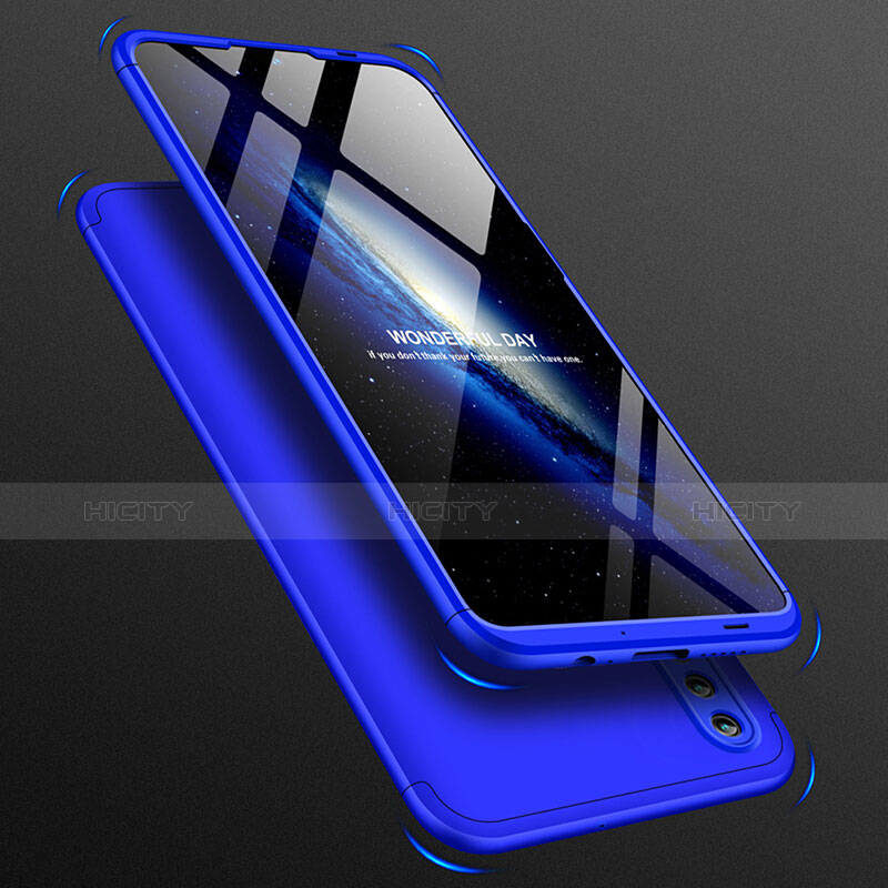 Cover Plastica Rigida Opaca Fronte e Retro 360 Gradi per Huawei Honor 10 Lite Blu