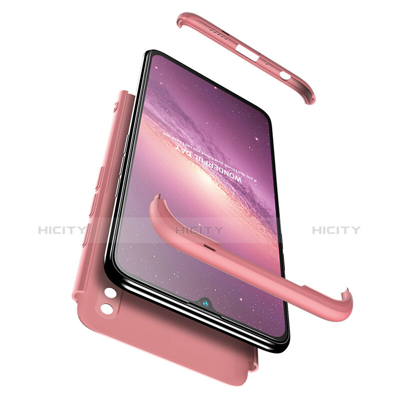 Cover Plastica Rigida Opaca Fronte e Retro 360 Gradi per Huawei Honor 10 Lite Oro Rosa