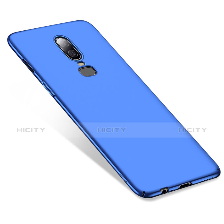 Cover Plastica Rigida Opaca M02 per OnePlus 6 Blu