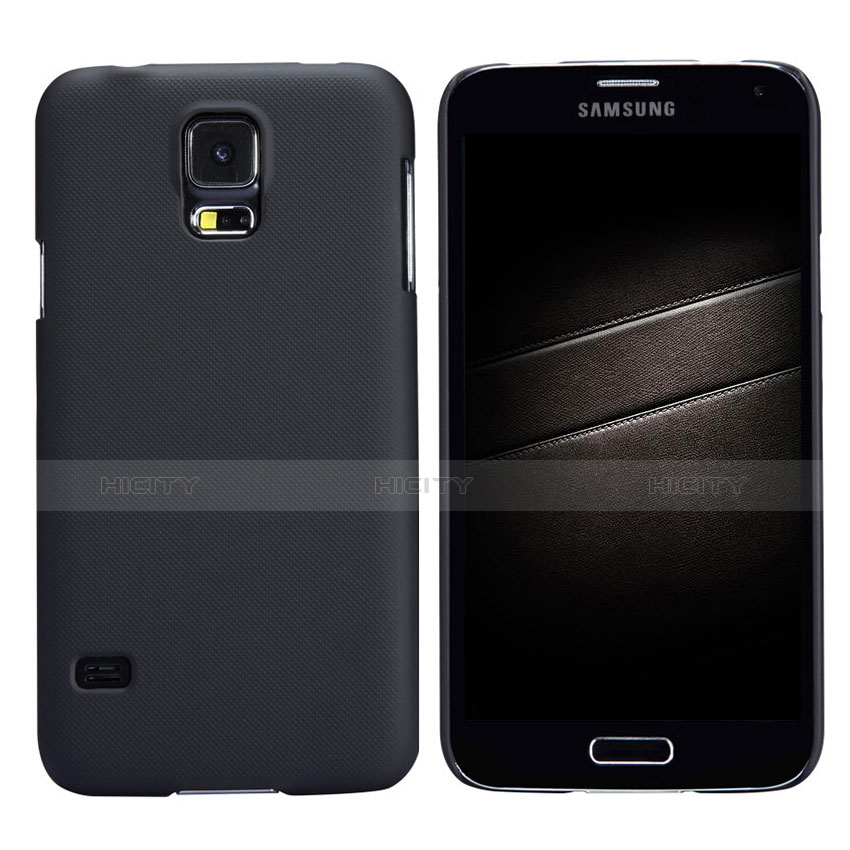 Cover Plastica Rigida Opaca M02 per Samsung Galaxy S5 Duos Plus Nero