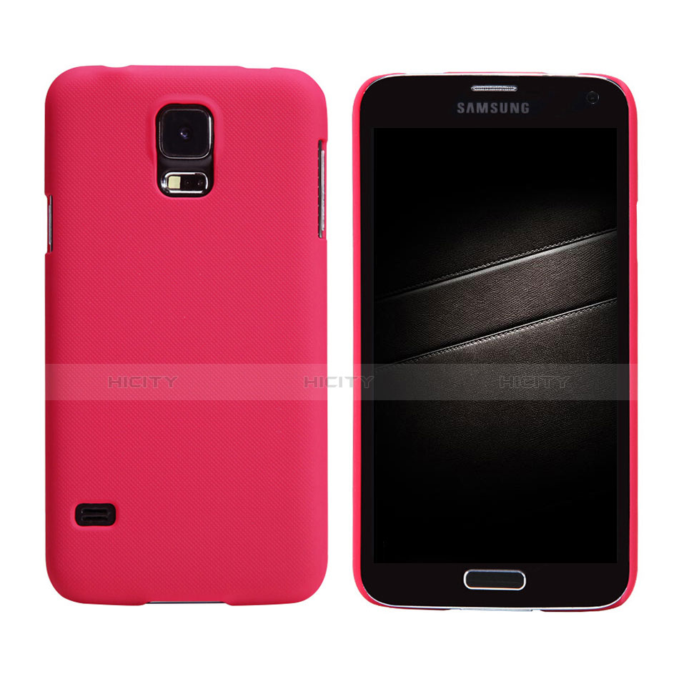 Cover Plastica Rigida Opaca M02 per Samsung Galaxy S5 G900F G903F Rosso