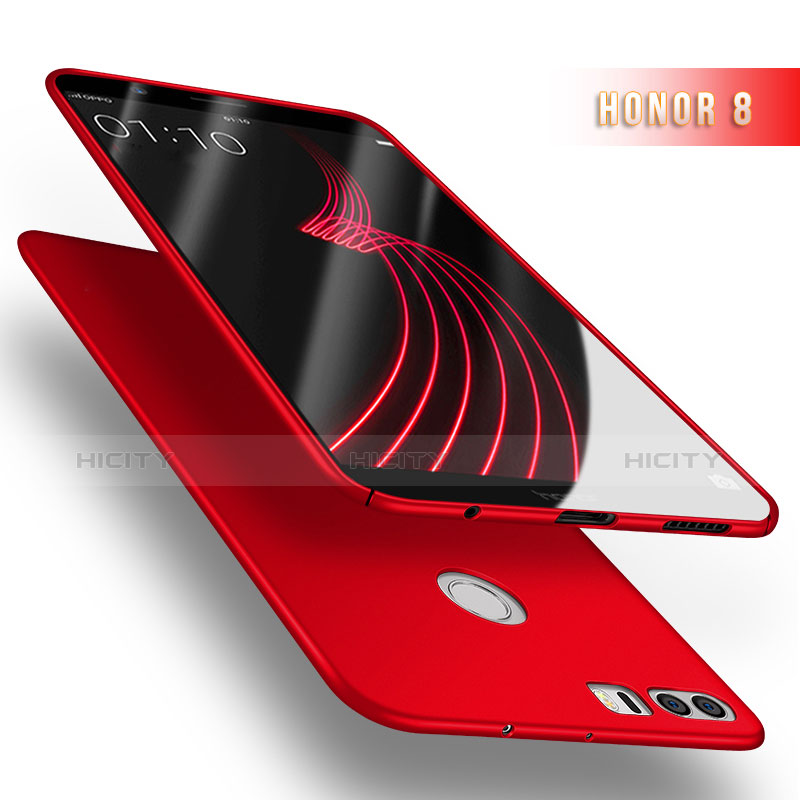 Cover Plastica Rigida Opaca M03 per Huawei Honor 8 Rosso