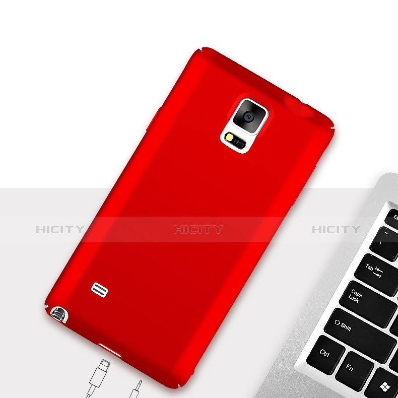 Cover Plastica Rigida Opaca M04 per Samsung Galaxy Note 4 Duos N9100 Dual SIM Rosso