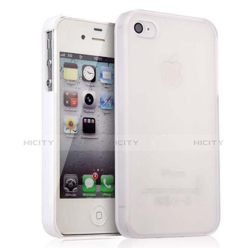 Cover Plastica Rigida Opaca per Apple iPhone 4S Bianco