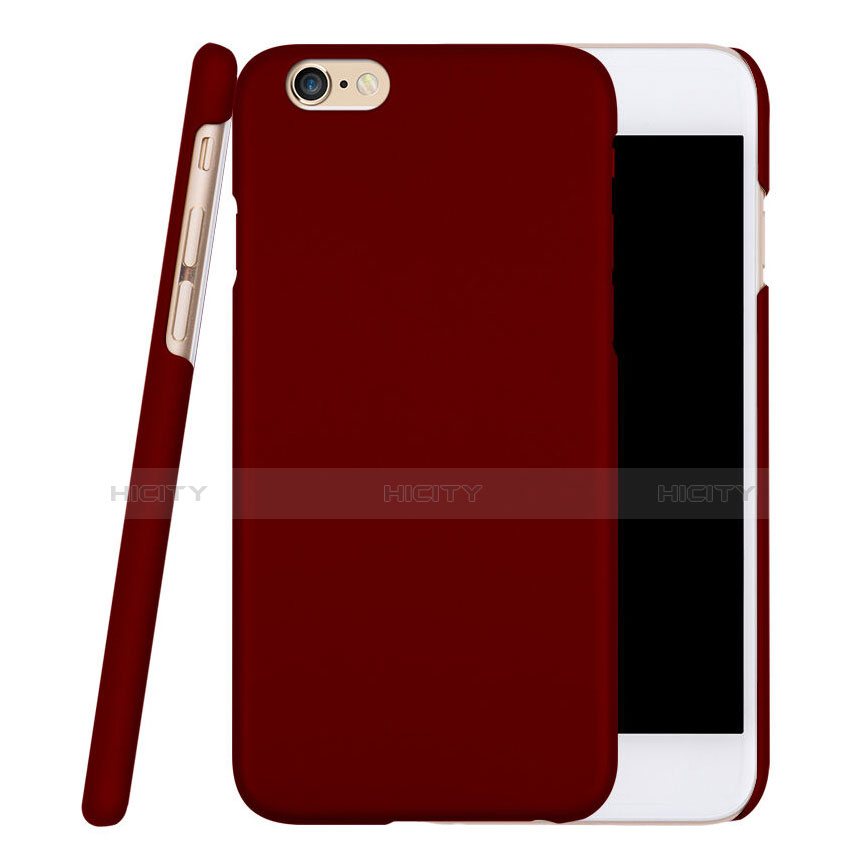Cover Plastica Rigida Opaca per Apple iPhone 6 Rosso Rosa