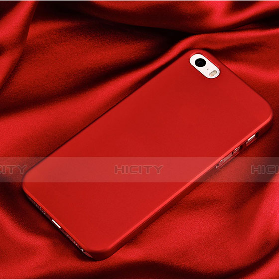 Cover Plastica Rigida Opaca per Apple iPhone SE Rosso