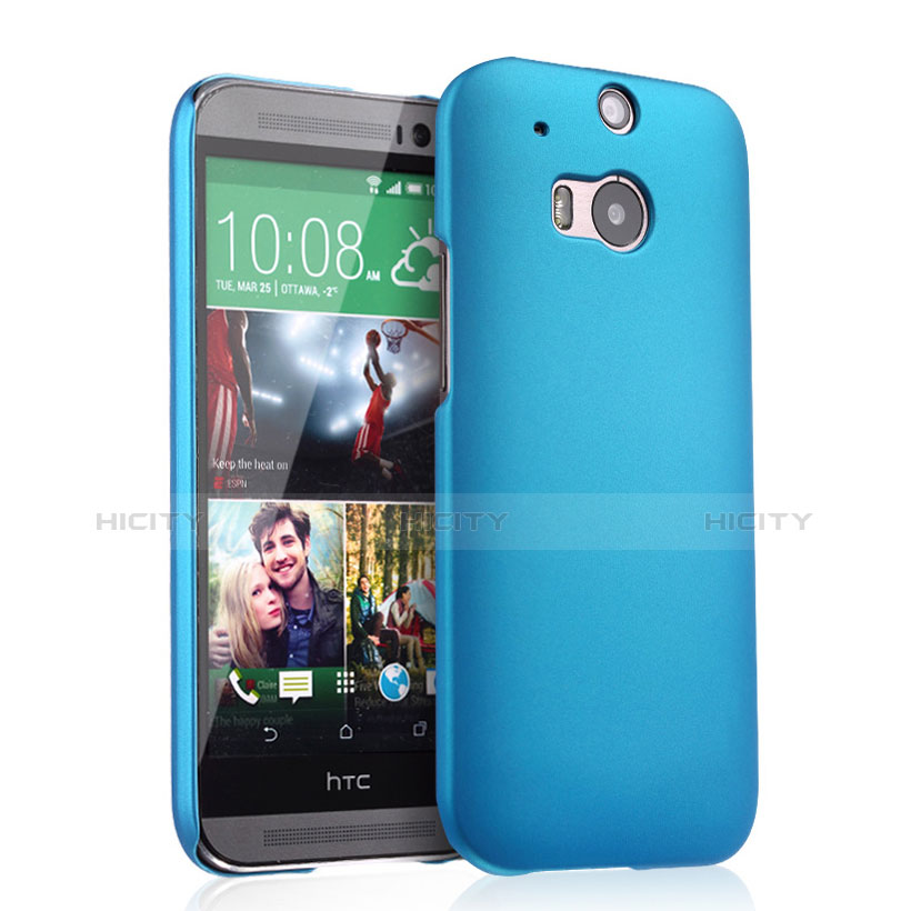 Cover Plastica Rigida Opaca per HTC One M8 Cielo Blu