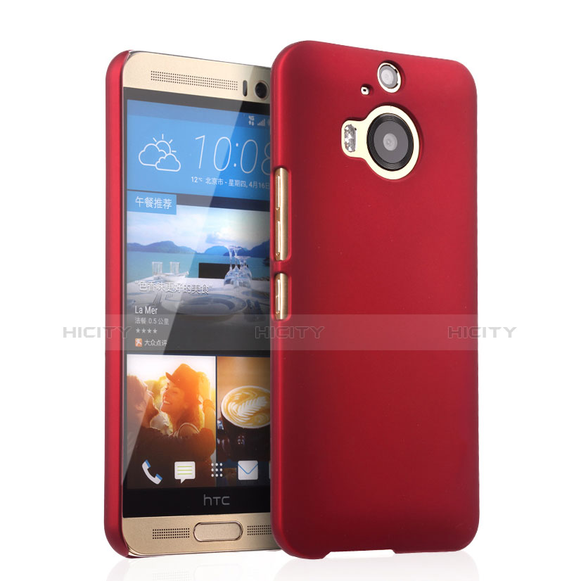 Cover Plastica Rigida Opaca per HTC One M9 Plus Rosso