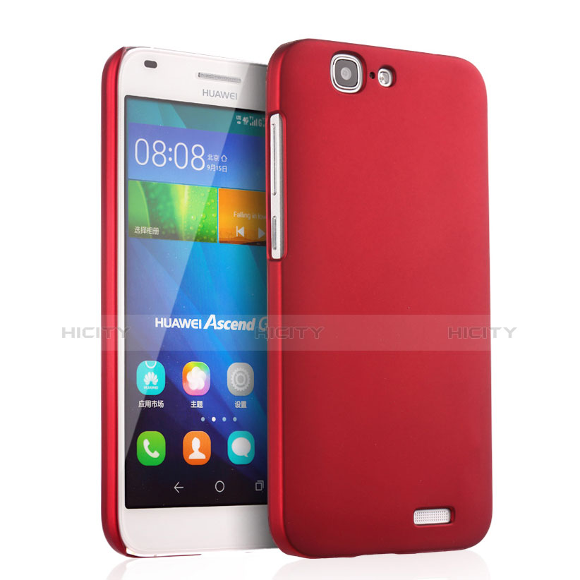Cover Plastica Rigida Opaca per Huawei Ascend G7 Rosso