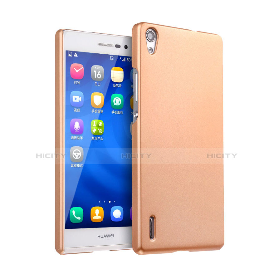 Cover Plastica Rigida Opaca per Huawei P7 Dual SIM Oro