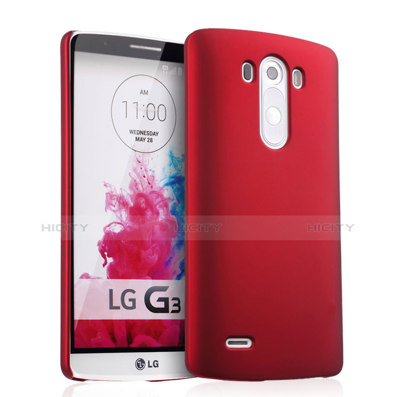 Cover Plastica Rigida Opaca per LG G3 Rosso
