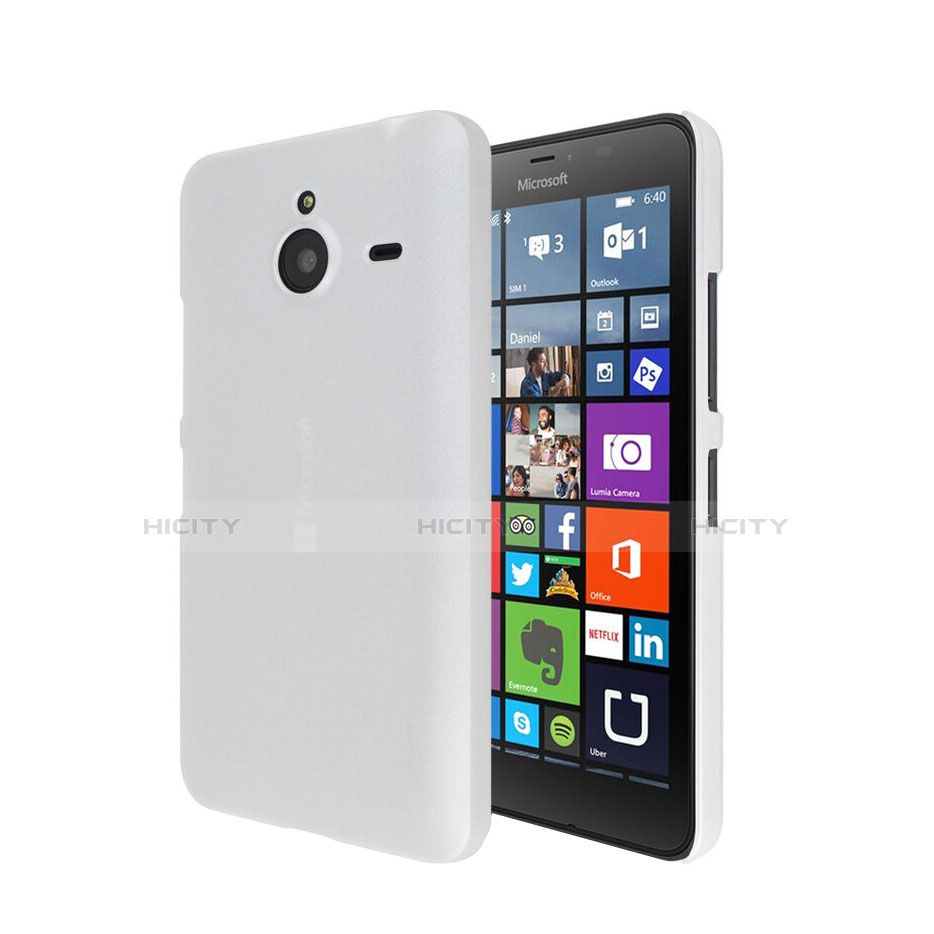 Cover Plastica Rigida Opaca per Microsoft Lumia 640 XL Lte Bianco