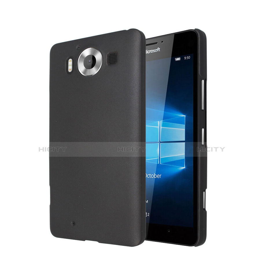 Cover Plastica Rigida Opaca per Microsoft Lumia 950 Nero