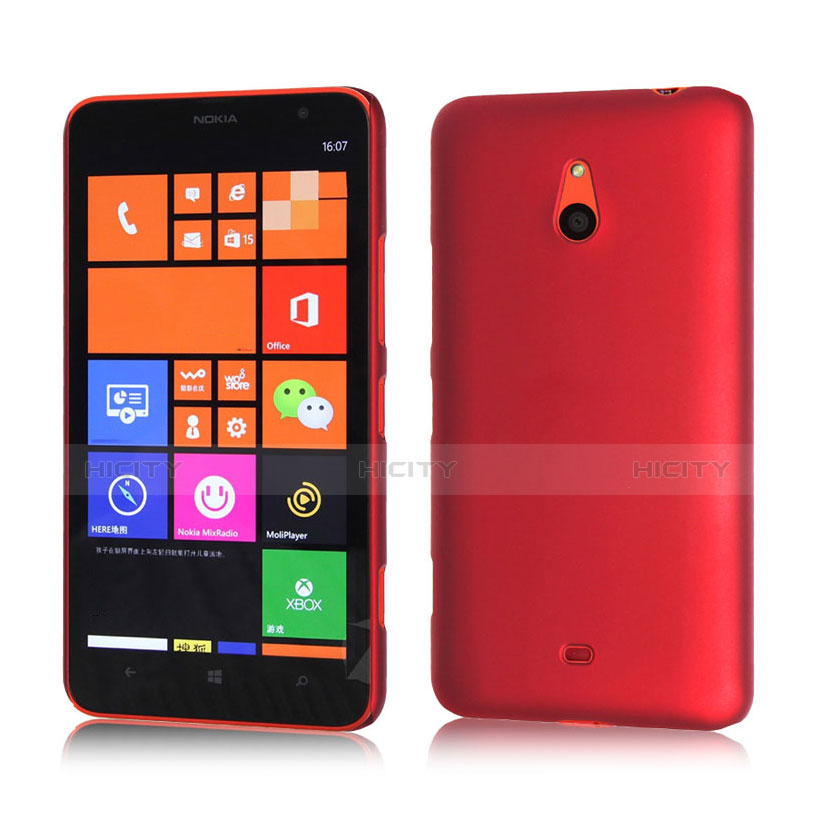 Cover Plastica Rigida Opaca per Nokia Lumia 1320 Rosso