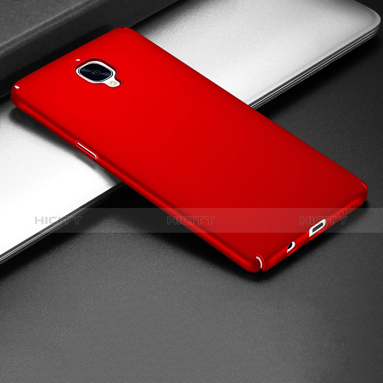 Cover Plastica Rigida Opaca per OnePlus 3 Rosso