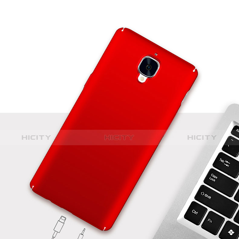 Cover Plastica Rigida Opaca per OnePlus 3T Rosso