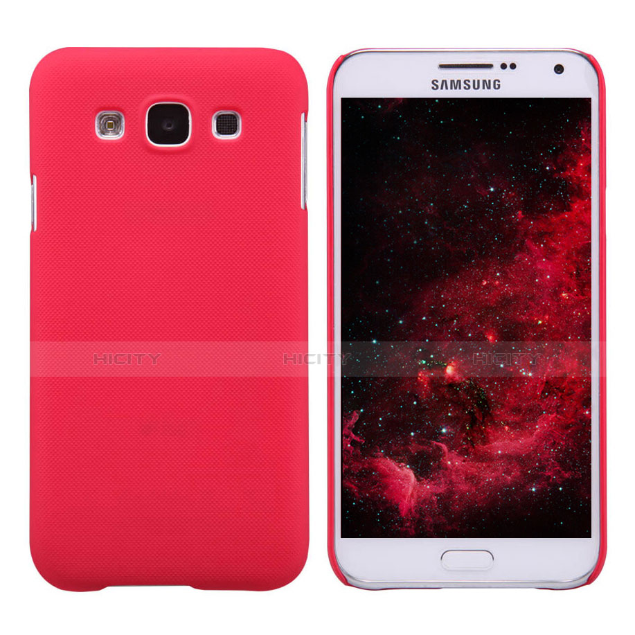 Cover Plastica Rigida Opaca per Samsung Galaxy E7 SM-E700 E7000 Rosso