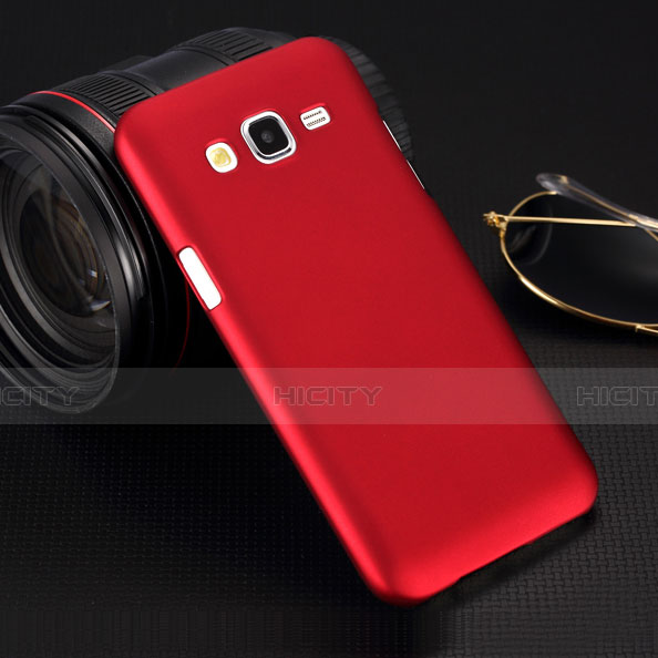 Cover Plastica Rigida Opaca per Samsung Galaxy J5 SM-J500F Rosso