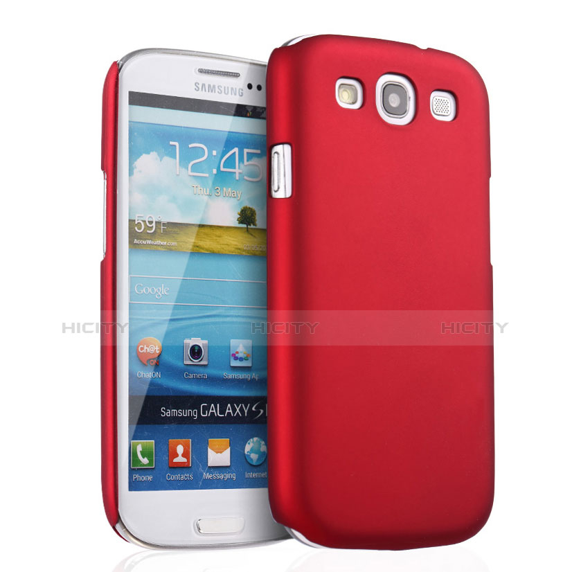 Cover Plastica Rigida Opaca per Samsung Galaxy S3 III LTE 4G Rosso