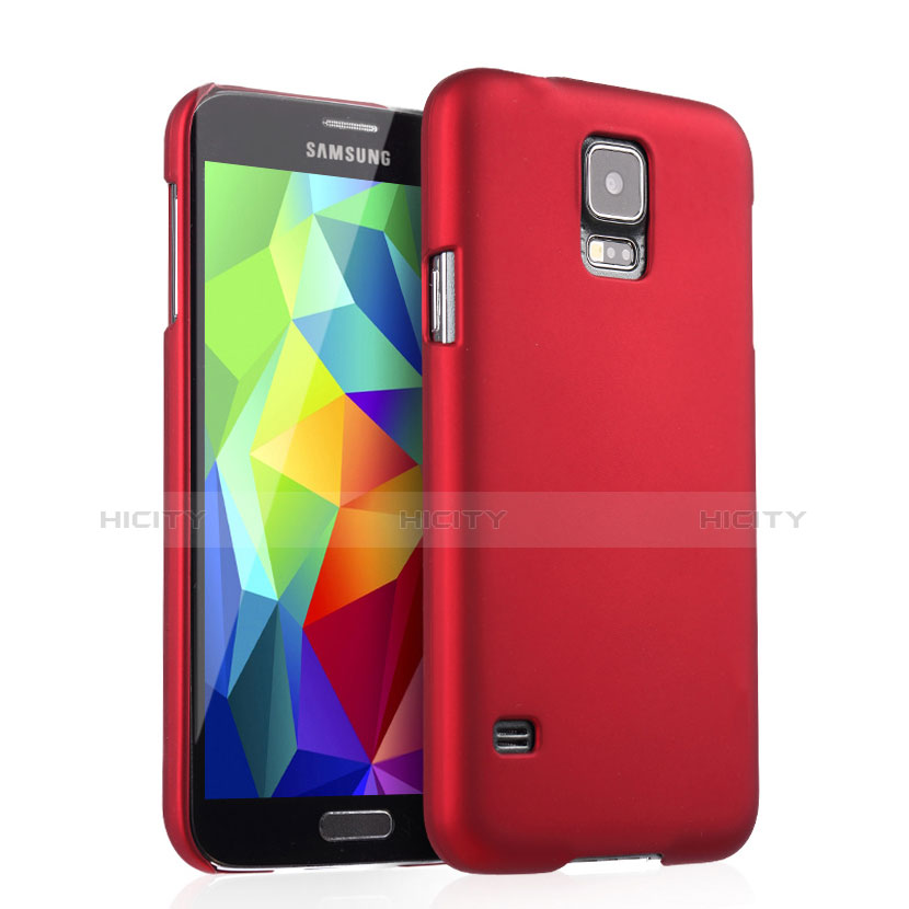 Cover Plastica Rigida Opaca per Samsung Galaxy S5 G900F G903F Rosso