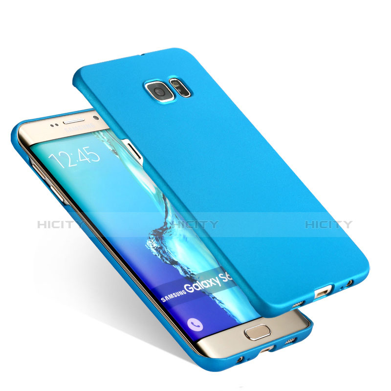 Cover Plastica Rigida Opaca per Samsung Galaxy S6 Edge+ Plus SM-G928F Cielo Blu