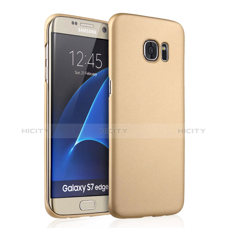 Cover Plastica Rigida Opaca per Samsung Galaxy S7 Edge G935F Oro