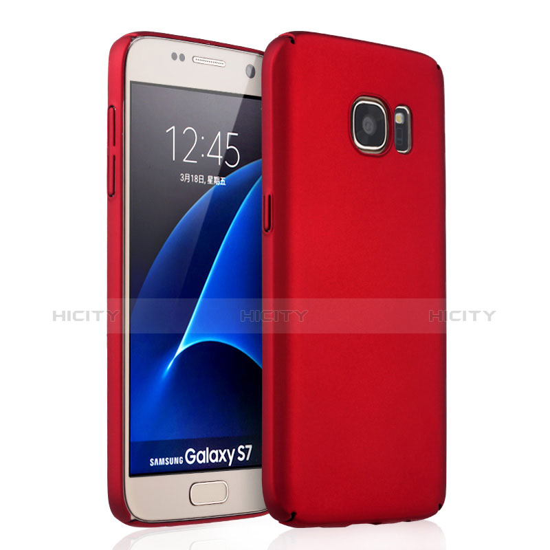 Cover Plastica Rigida Opaca per Samsung Galaxy S7 G930F G930FD Rosso