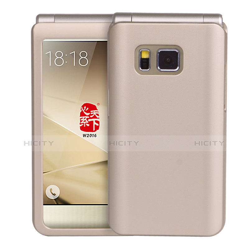 Cover Plastica Rigida Opaca per Samsung W(2016) Oro