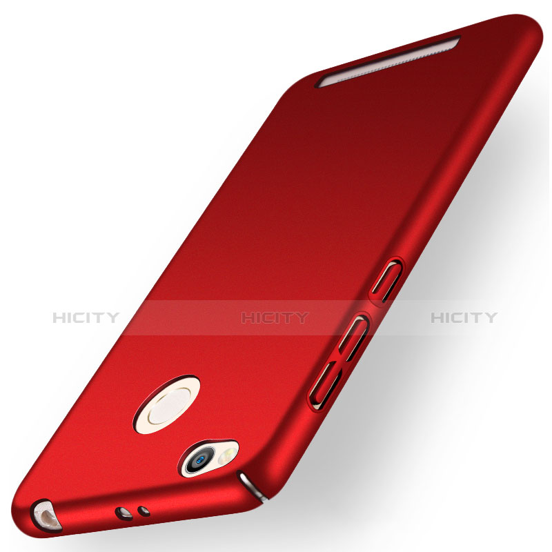 Cover Plastica Rigida Opaca per Xiaomi Redmi 3S Prime Rosso