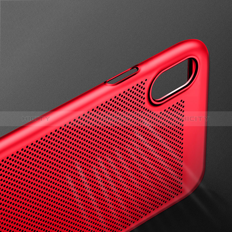 Cover Plastica Rigida Perforato per Apple iPhone Xs Max Rosso