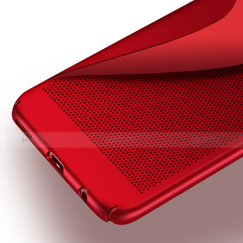 Cover Plastica Rigida Perforato per Huawei Honor 9 Rosso