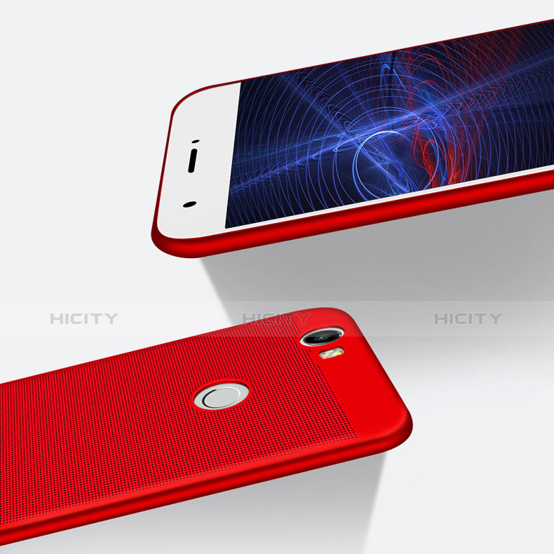 Cover Plastica Rigida Perforato per Huawei Nova Rosso