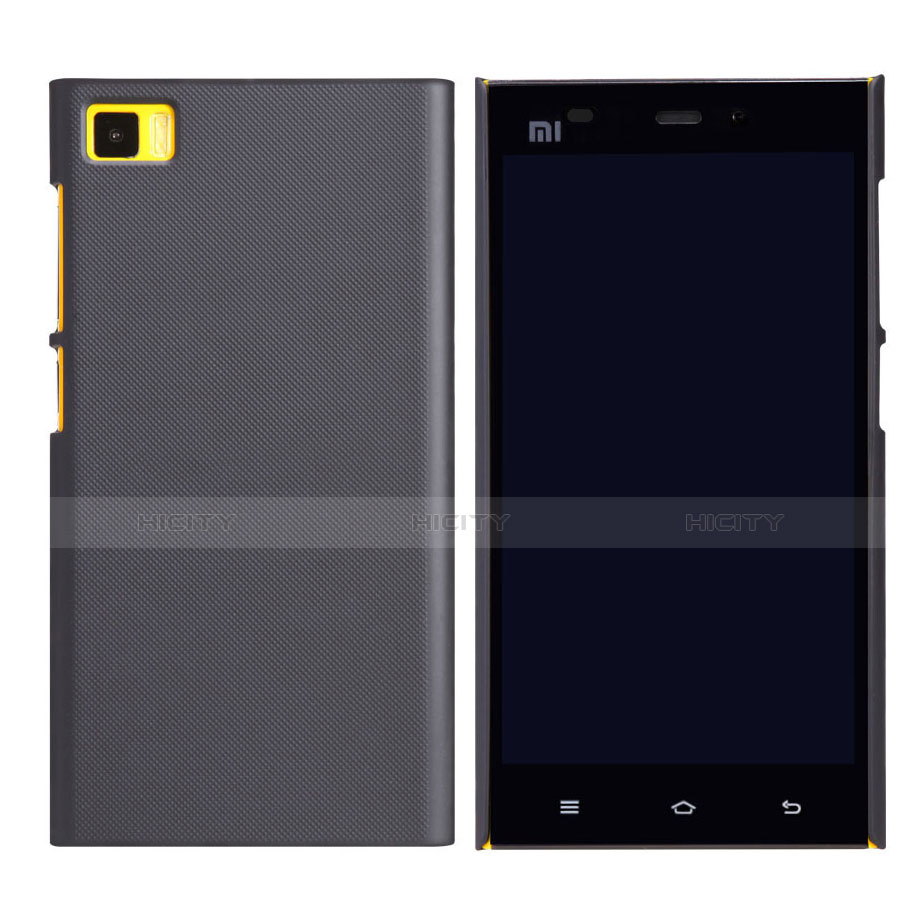 Cover Plastica Rigida Perforato per Xiaomi Mi 3 Nero