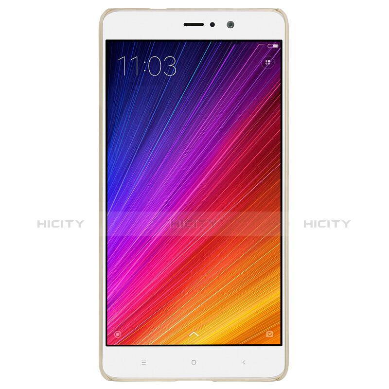 Cover Plastica Rigida Perforato per Xiaomi Mi 5S Plus Oro