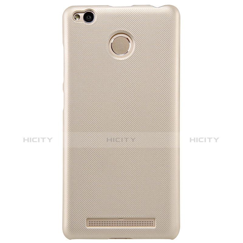 Cover Plastica Rigida Perforato per Xiaomi Redmi 3 High Edition Oro