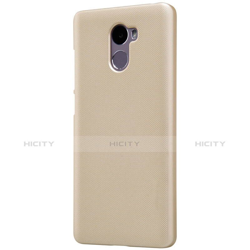 Cover Plastica Rigida Perforato per Xiaomi Redmi 4 Standard Edition Oro