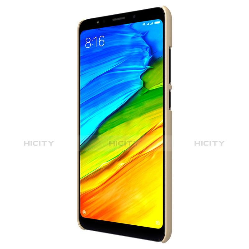 Cover Plastica Rigida Perforato per Xiaomi Redmi 5 Plus Oro