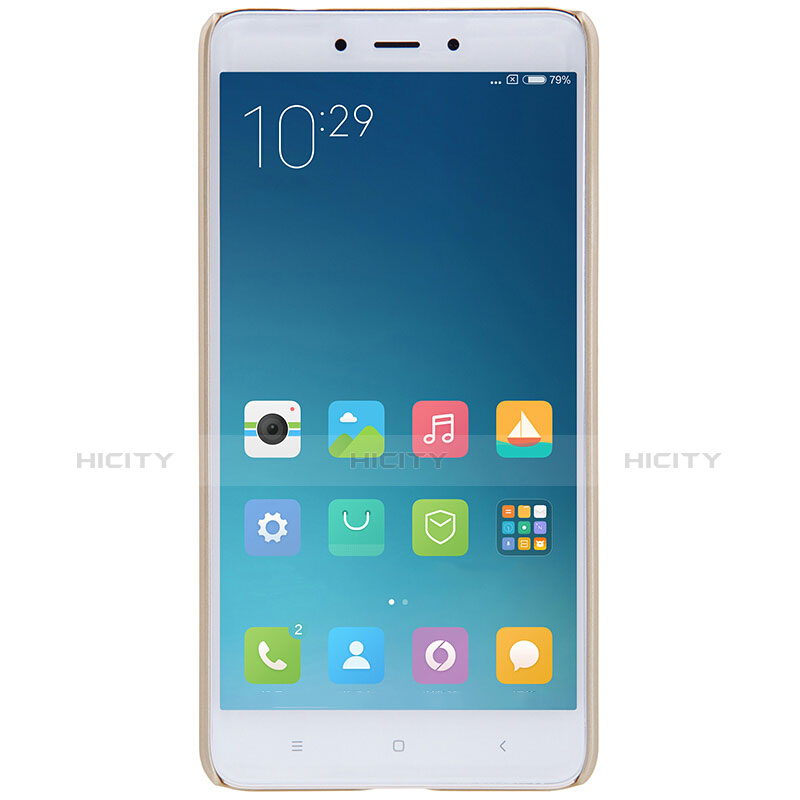 Cover Plastica Rigida Perforato per Xiaomi Redmi Note 4 Oro