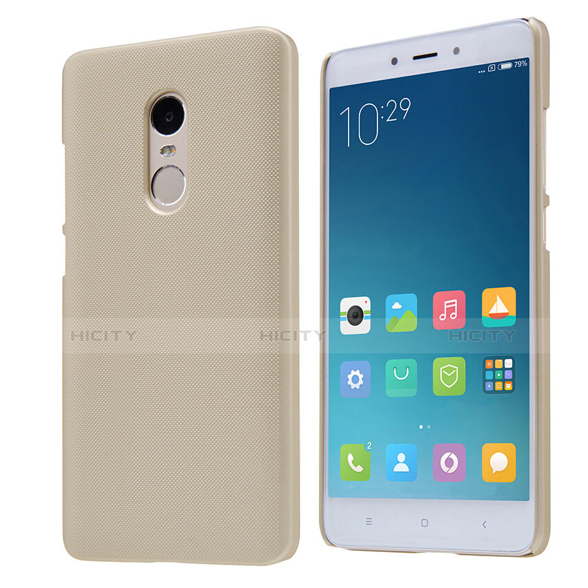 Cover Plastica Rigida Perforato per Xiaomi Redmi Note 4X High Edition Oro