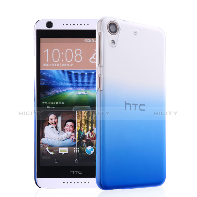 Cover Plastica Trasparente Rigida Sfumato per HTC Desire 626 Blu